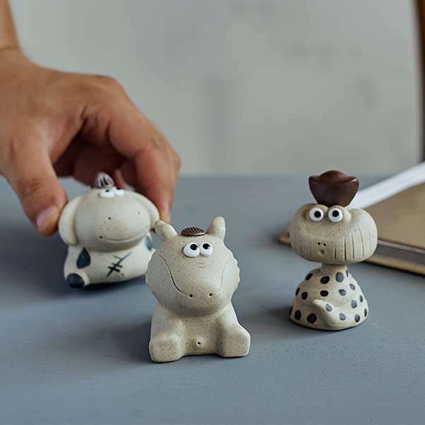 Chinese Zodiac Purple Clay Tea Pet - Dragon Spray Water Cute Tea Accessories for Kung Fu Tea Sets | Perfect Gift for Tea Lovers | Home, Office & Car Decor | Feng Shui & Meditation Companion
