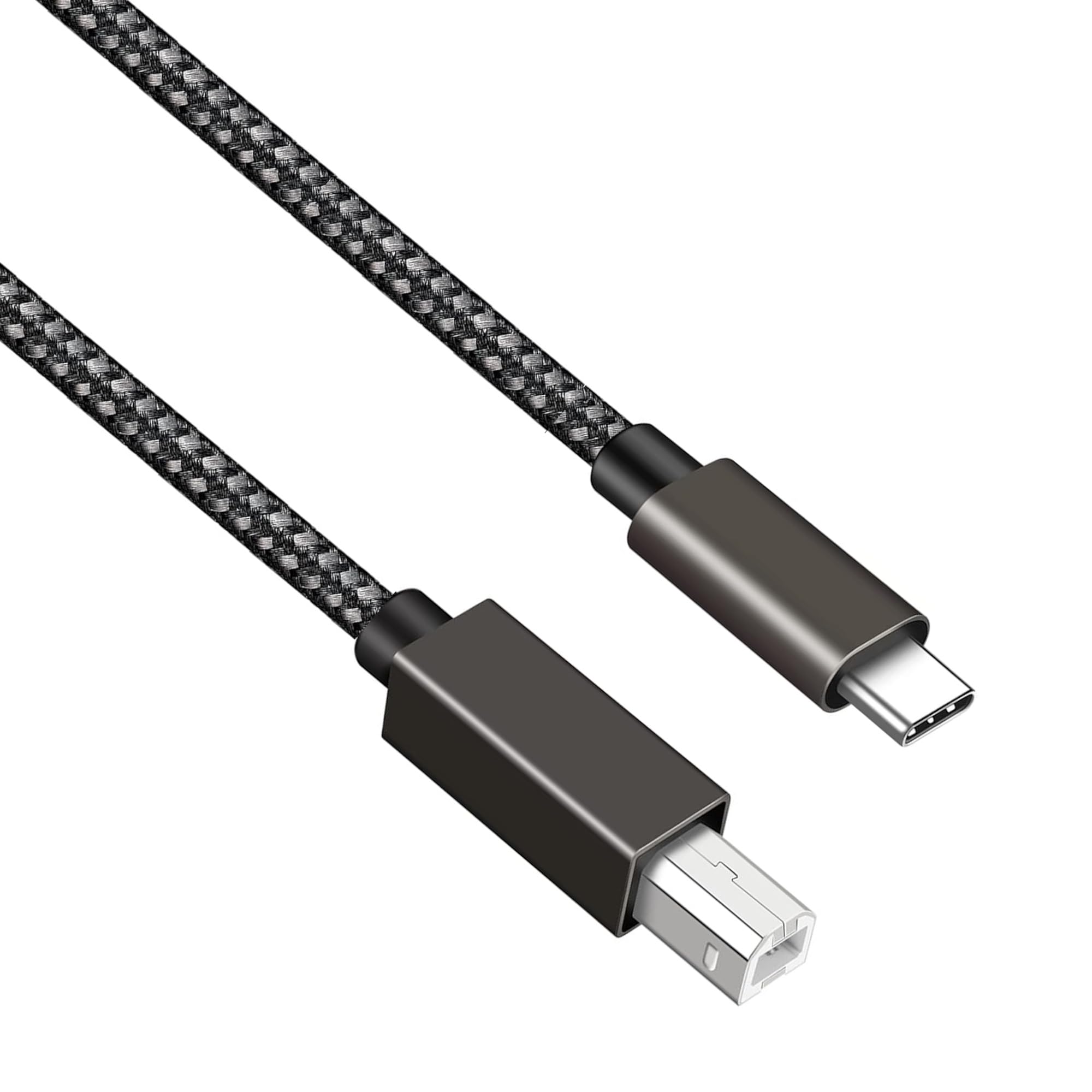 6FT USB B to USB C Printer Cable - High-Speed Data Sync for MacBook, PC, Laptop, MIDI Keyboard, DJ Controller, DAC - Compatible with HP, Canon, Brother, Samsung, Dell, Epson Printers & Scanners - Perfect for Music Production, Office Printing & Device Charging
