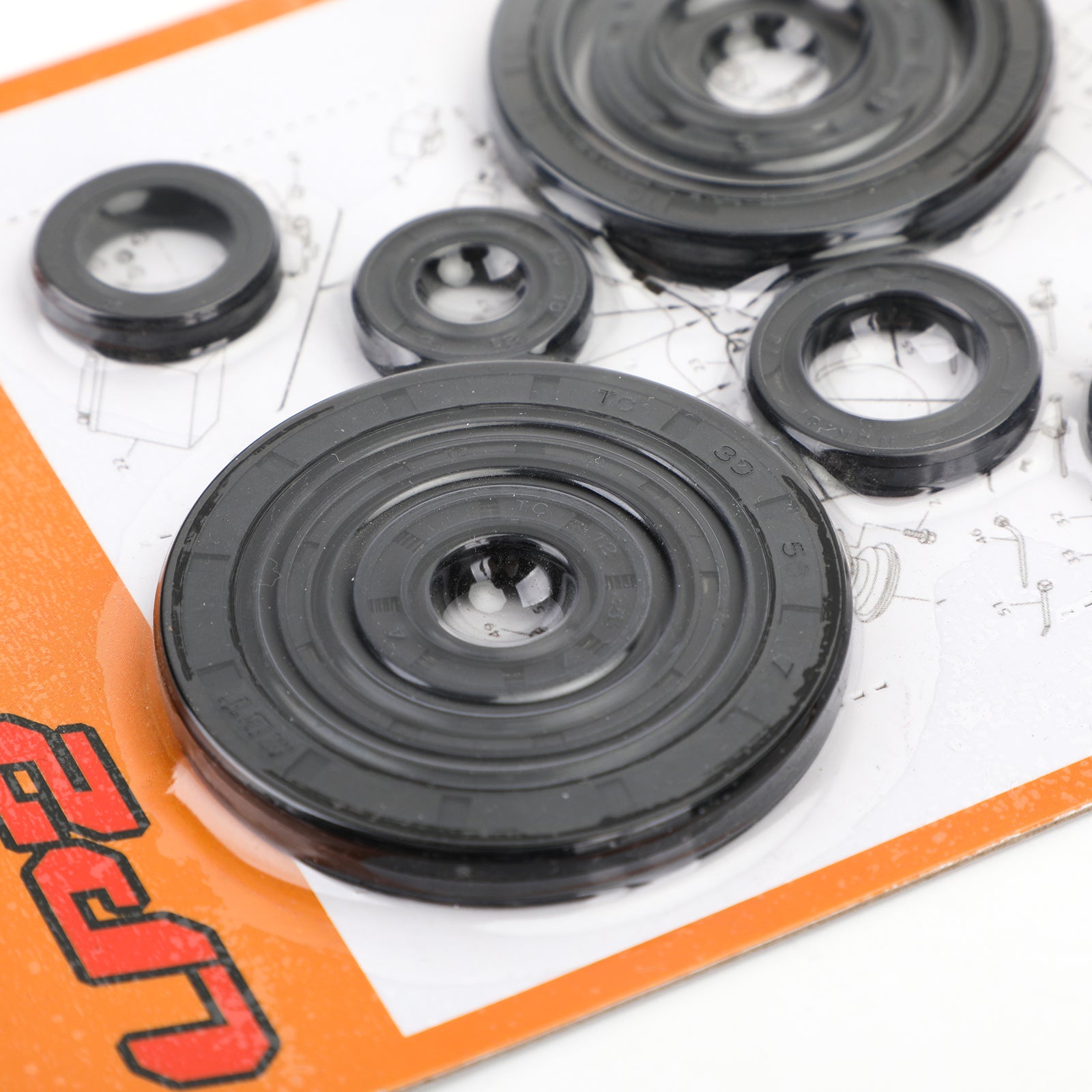 10-Piece Engine Oil Seal Kit Set Compatible with Honda CRF250R (2004-2009) & CRF250X (2004-2017) - Replacement Seals for Motorcycle Engine Maintenance & Repair