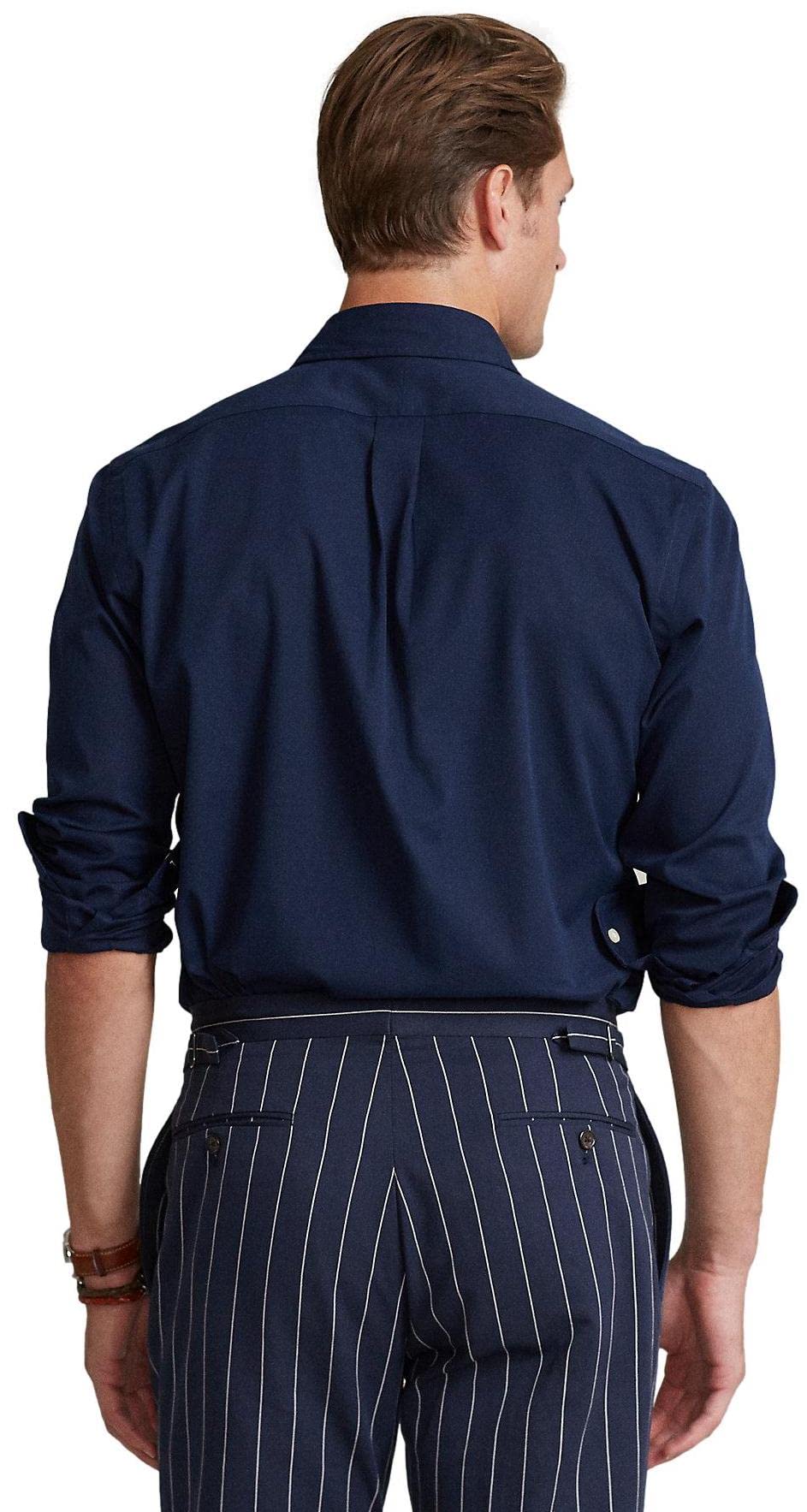 POLO RALPH LAUREN Men's Classic Fit Poplin Sport Shirt - Breathable Casual Button Down Shirt for Office, Business & Summer Outings