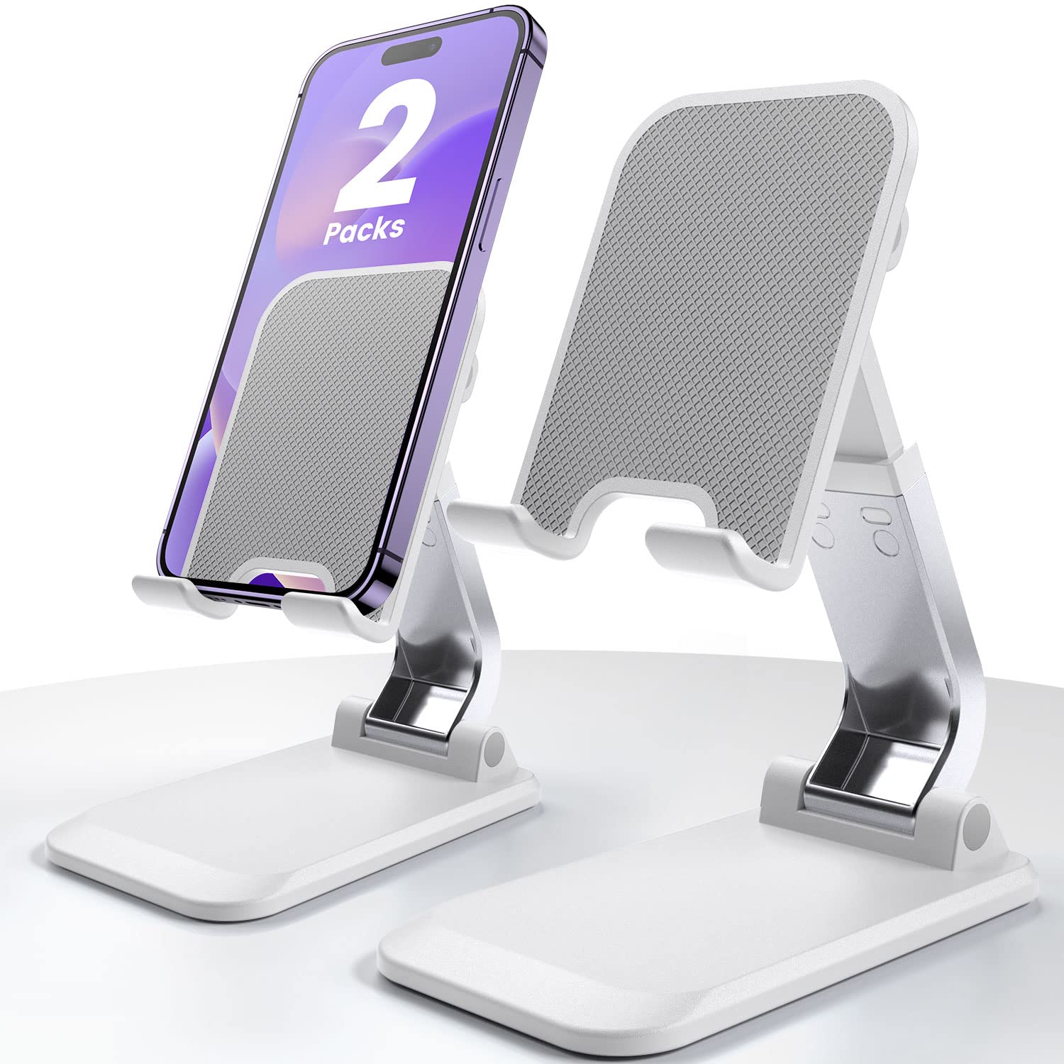 Adjustable Phone Stand for Desk - Universal Phone Holder for iPhone, iPad & Tablets 4