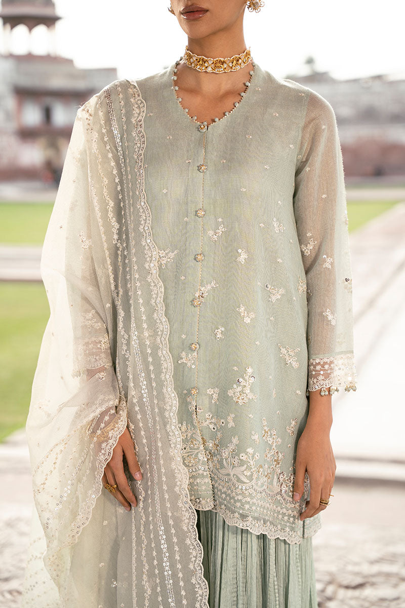 MINT HAZE 3PC Set (Shirt, Trouser & Dupatta) - Stylish Ethnic Outfit for Women | Perfect for Weddings, Parties & Festive Occasions