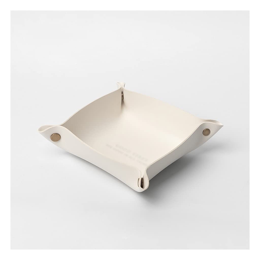 Stylish Leather Decorative Tray for Coffee Table & Entryway - Organizer for Keys, Wallets, Watches, Phones & Office Supplies | Perfect for Home Decor & Gift Giving