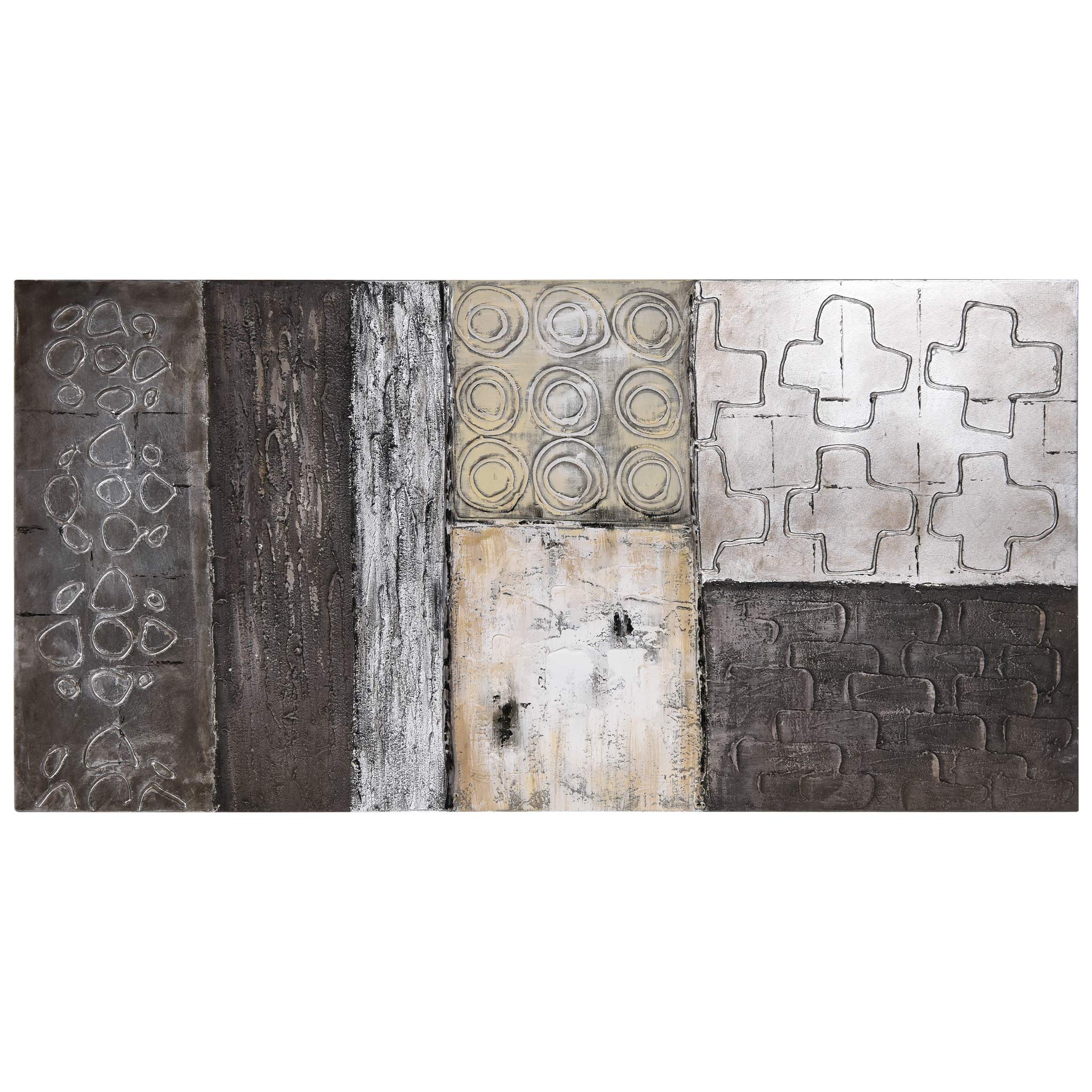 Stacked 2 Textured Metallic Oil Painting by Martin Edwards - Empire Art Direct | Modern Abstract Wall Art for Living Room, Bedroom & Office Decor