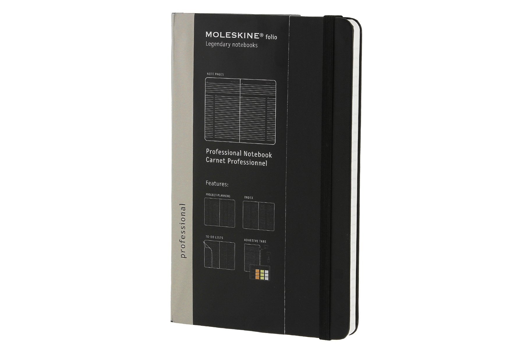 Premium Moleskine Folio Professional Notebook - Large Size (8.5