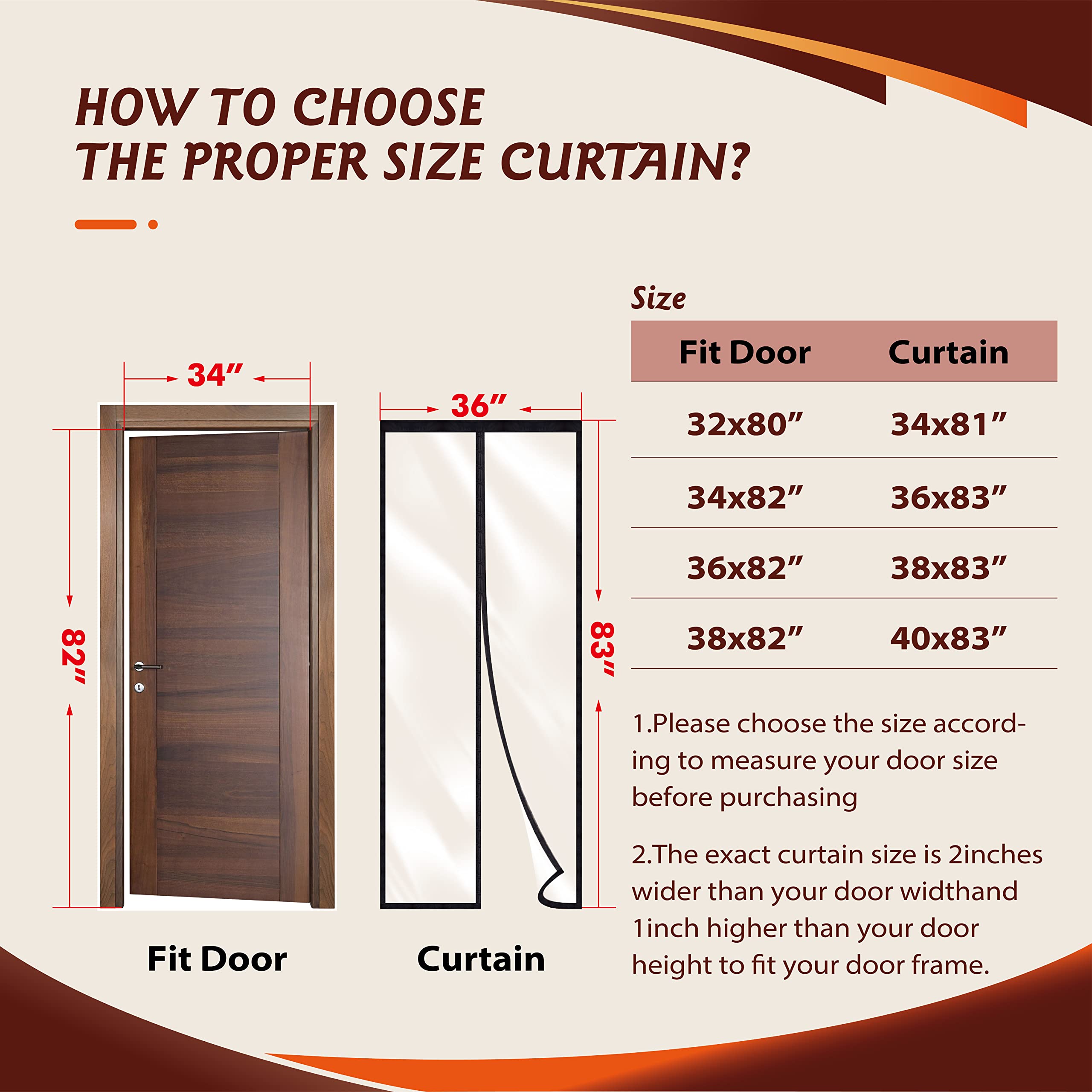 Thermal Insulated Magnetic Door Curtain - Upgraded EVA Self-Sealing Door Cover for Winter Warmth & Summer Cooling | Fits 34