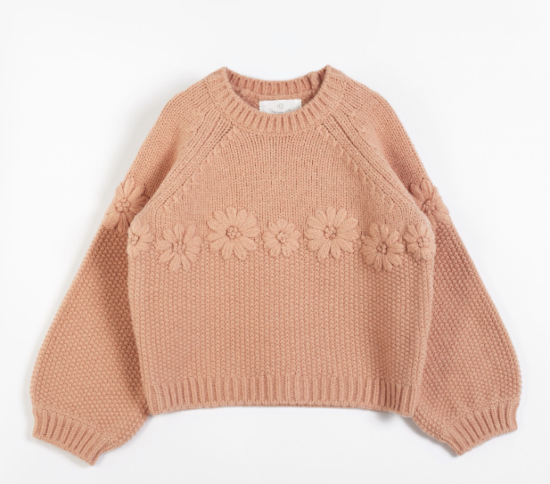 CERA UNA VOLTA Olly Kids Pullover Sweater (Ages 10-16 Years) - Cozy Winter Knitwear for Boys & Girls
