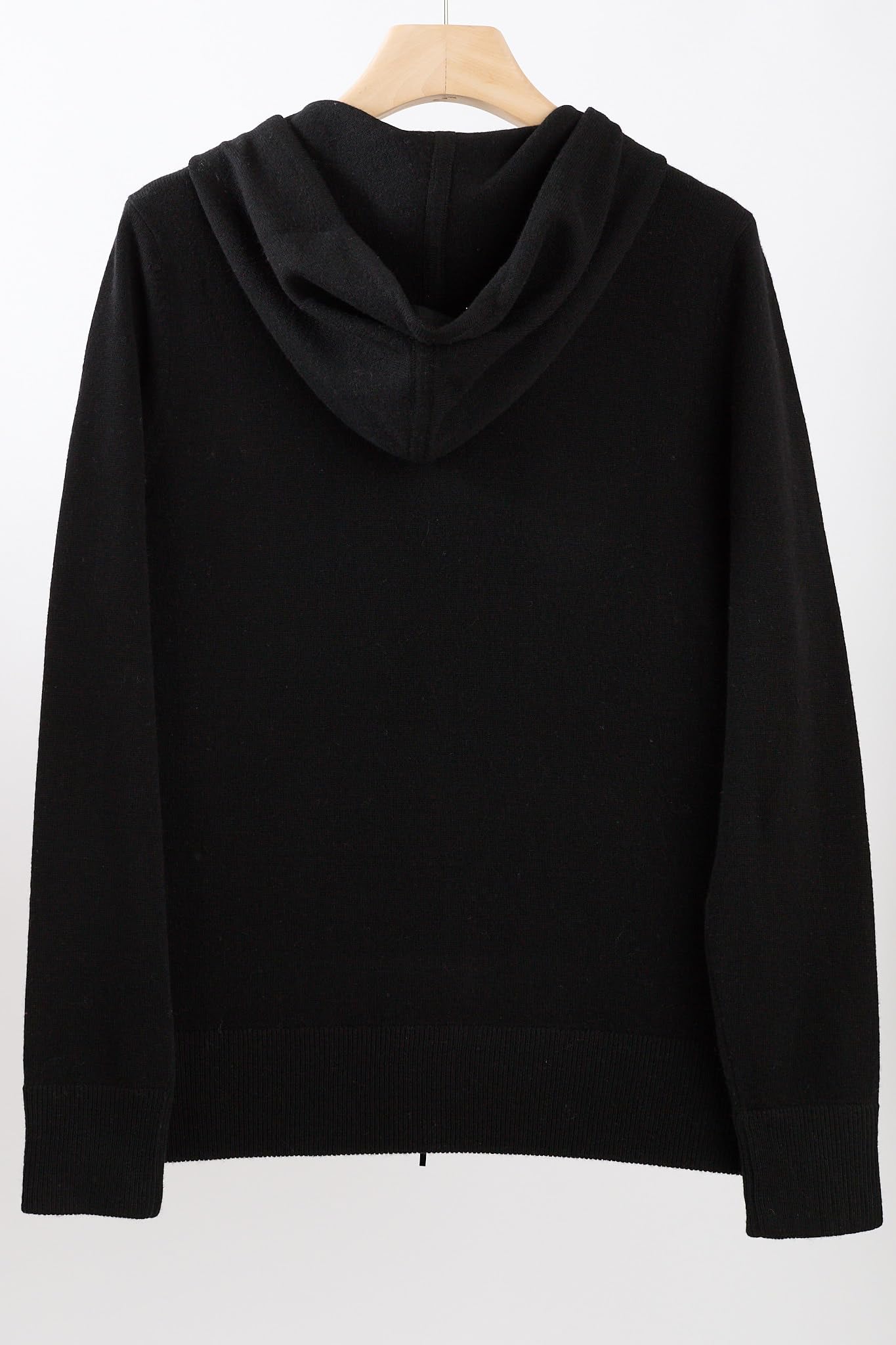 JENNIE LIU Women's 100% Pure Cashmere Zip-Up Hoodie Cardigan - Soft Long Sleeve Sweater for Fall & Winter | Cozy Lounge Wear, Office Outfits, Casual Street Style