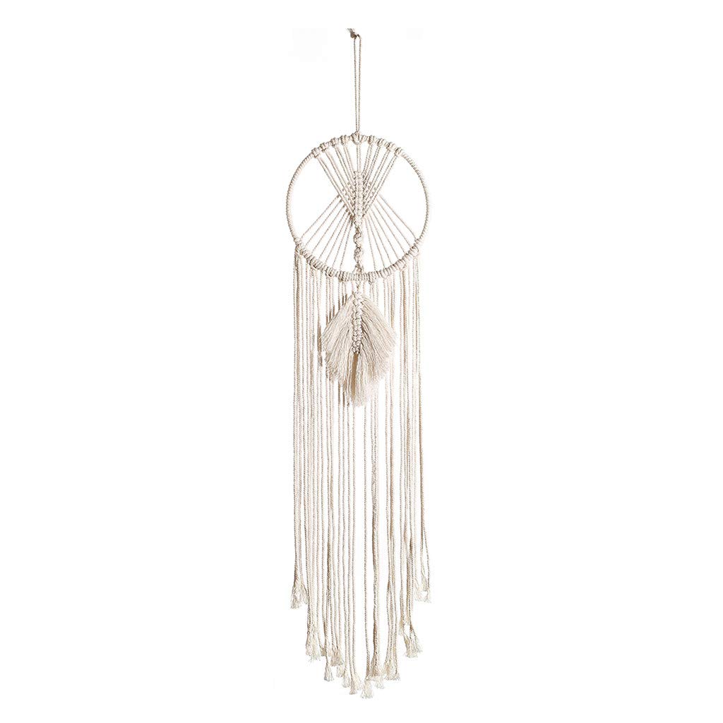 Handwoven Bohemian Dream Catcher Tapestry Wall Hanging - Home Decor, Bedroom & Living Room Textile Art for Boho Style Interior Design