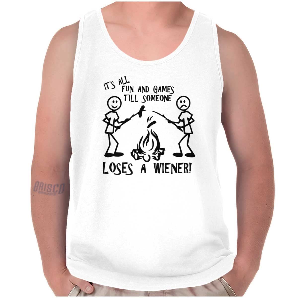 Funny Wiener Dog Tank Top for Men - Sleeveless Graphic Tee for Casual Wear, Parties & Gifts