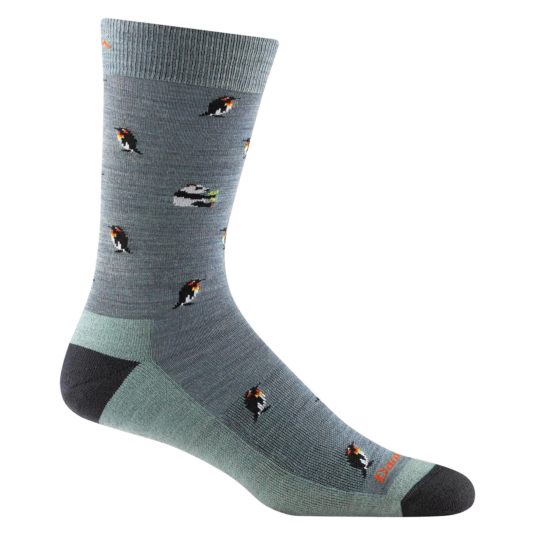 Darn Tough 6093 Panda Monium Crew Socks - Merino Wool Hiking & Outdoor Socks for Men & Women - Warm, Cushioned & Durable for Winter, Camping & Everyday Wear