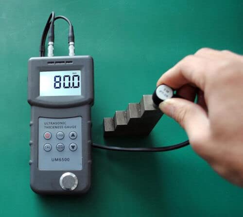 UM6500 Portable Ultrasonic Thickness Gauge - Digital Metal & Steel Thickness Tester Meter with LCD Display | Ideal for Industrial, Construction & Automotive Applications