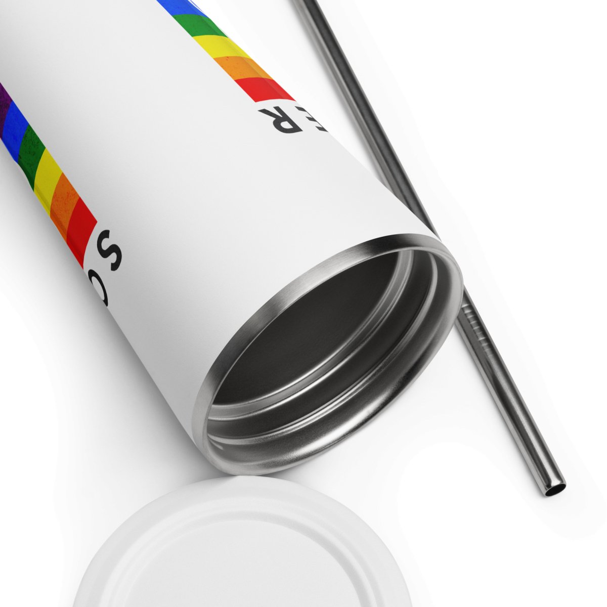 Sober & Proud 20oz Insulated Stainless Steel Tumbler with Straw & Lid - Leakproof Travel Mug for Coffee, Tea & Cold Drinks - Perfect for Office, Gym & Outdoor Activities