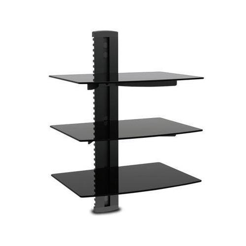 3 Shelf Wall Mount DVD Player - Compact & Space-Saving Media Player for Home Theater, Bedroom, RV & Office Entertainment Systems