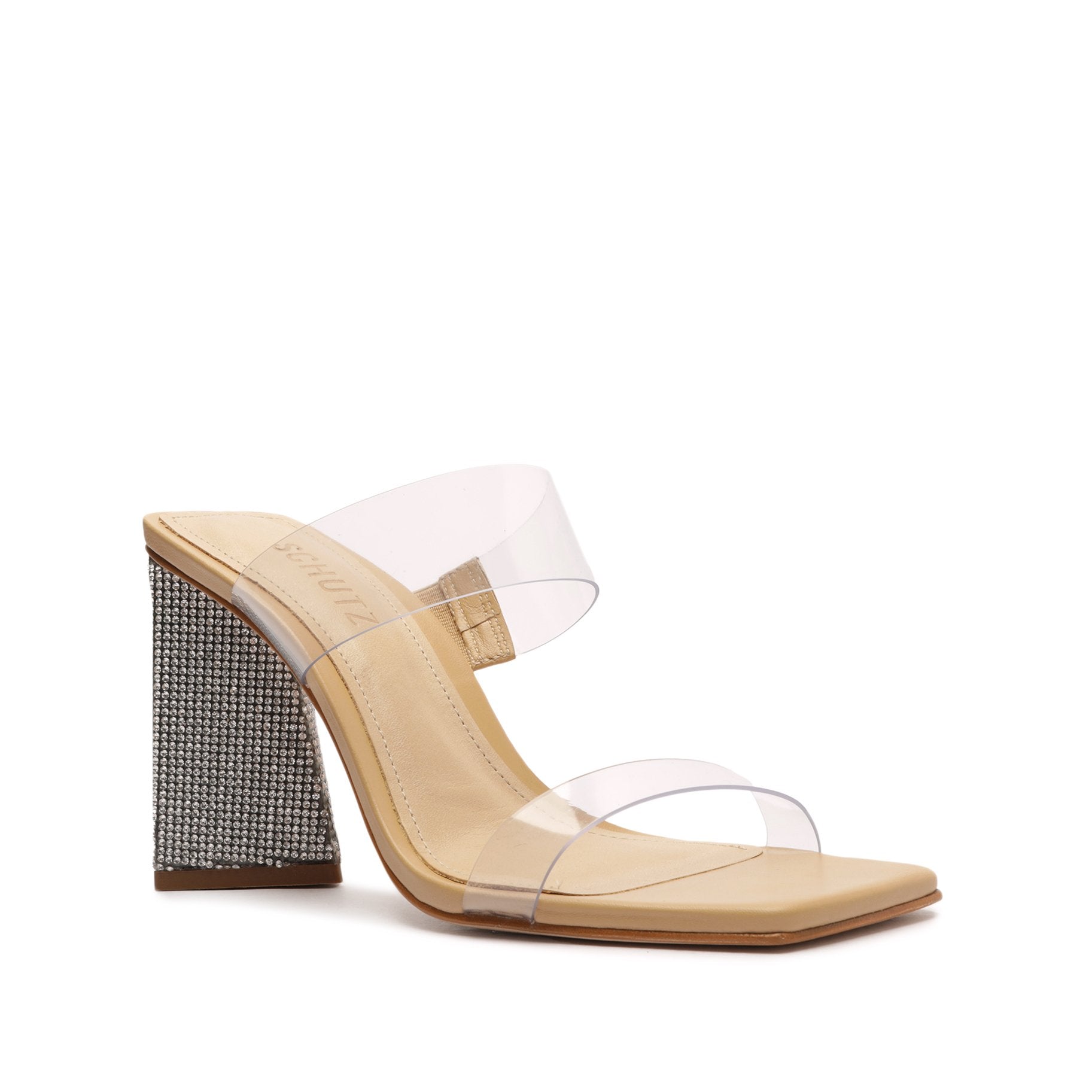 Ariellen Women's Rhinestone Embellished Vinyl Sandals - Comfortable & Stylish for Parties, Weddings, and Summer Outings