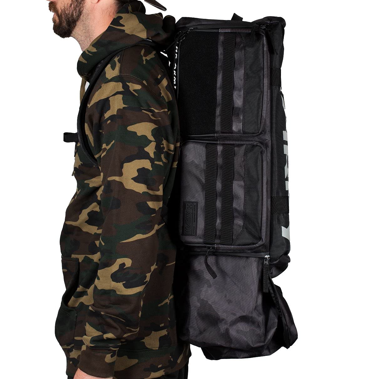 HK Army Expand Backpack Paintball Gear Bag - Shroud Blackout | Durable Paintball Equipment for Tournaments & Outdoor Games | Perfect for Paintball Players & Airsoft Enthusiasts