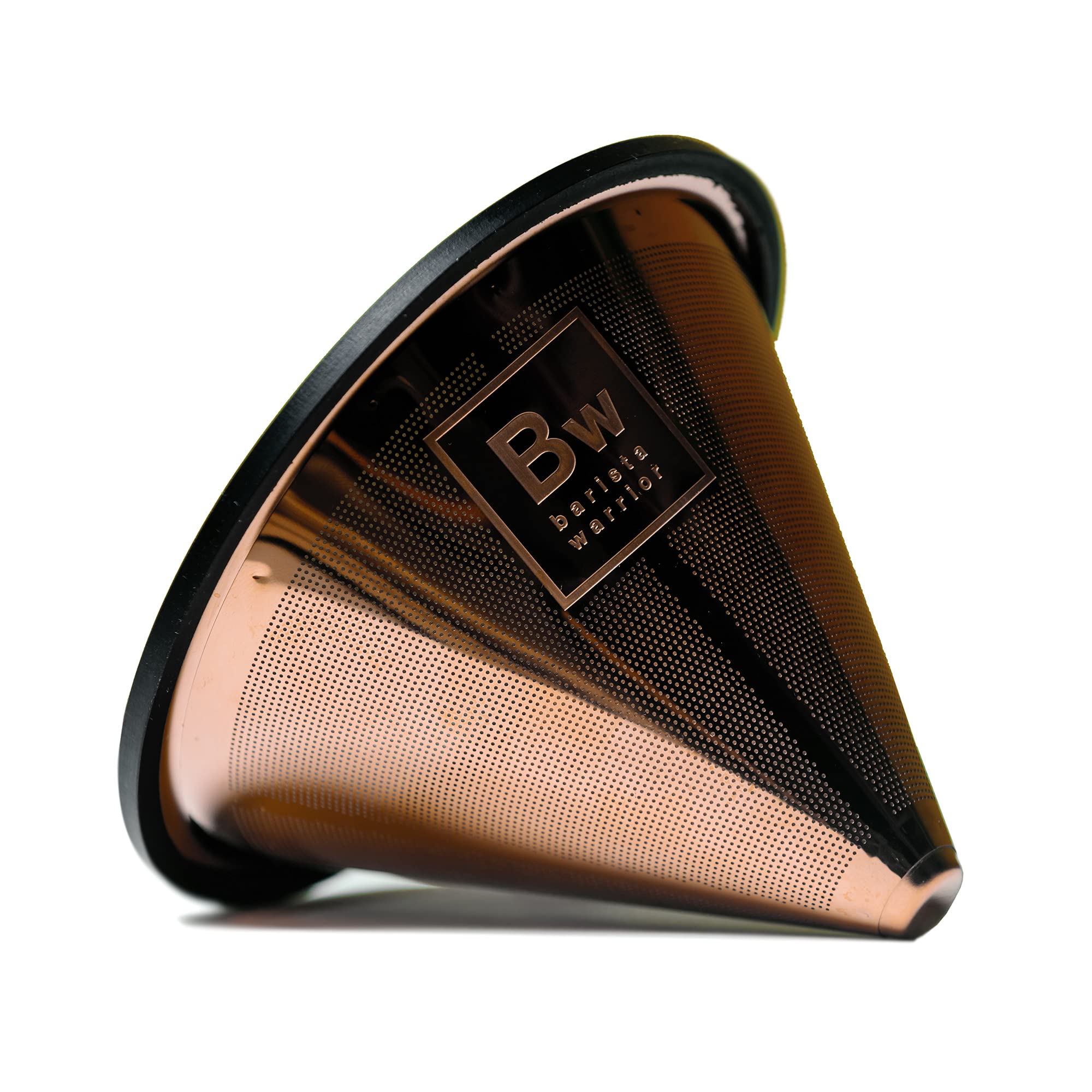 Barista Warrior Reusable Coffee Filter for Chemex & V60 - Durable Copper Dripper for Pour Over Brewing at Home