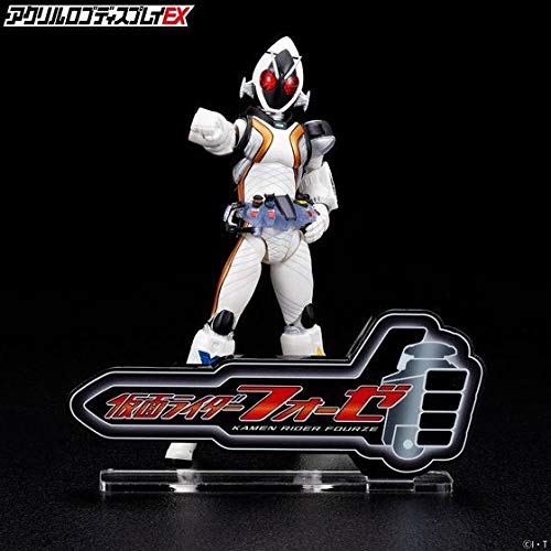 Bandai Kamen Rider Fourze Acrylic Logo Display Stand - Collectible Anime Figure Stand for Home & Office Decor - Perfect for Fans & Gift Giving