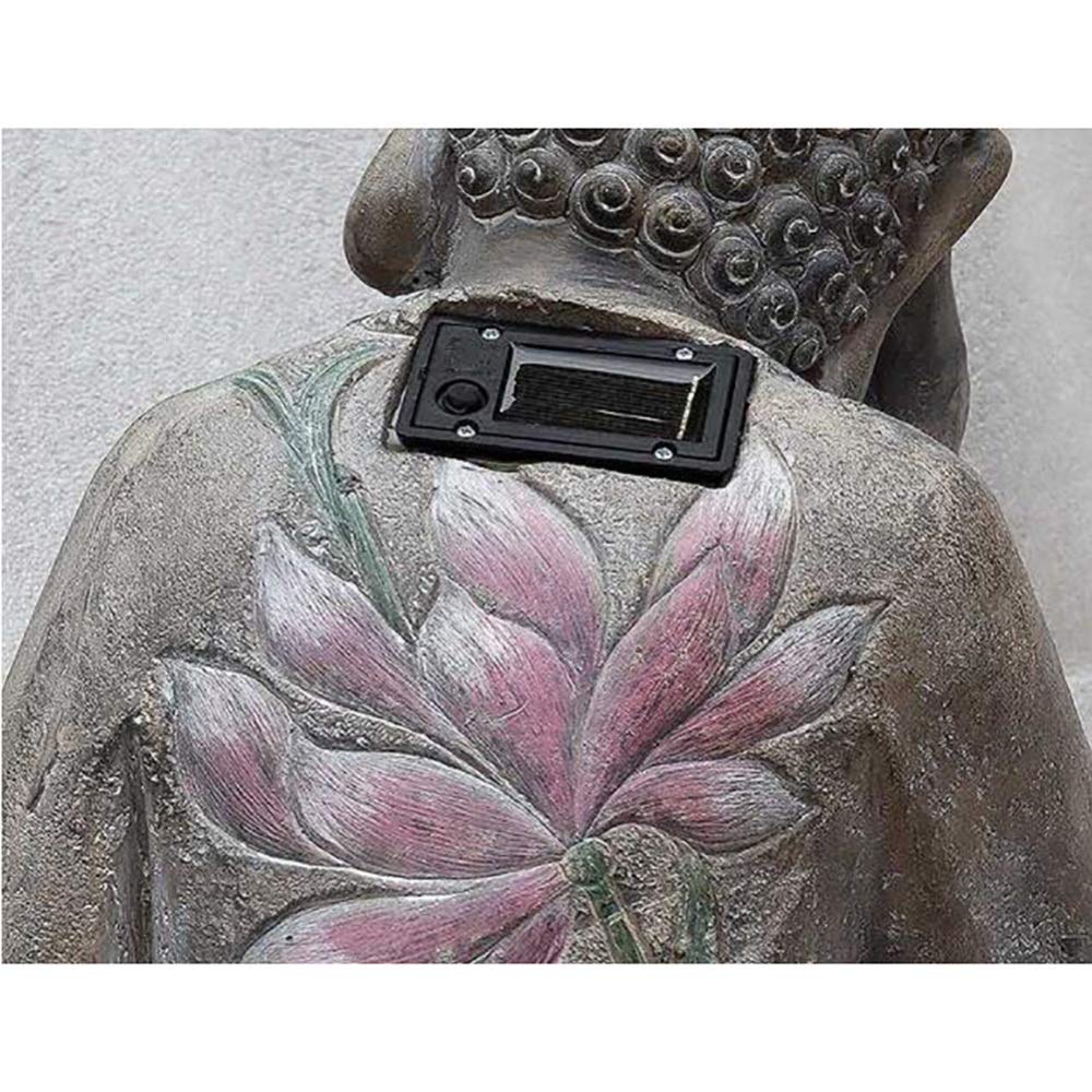 Solar Powered Meditating Buddha Statue - Outdoor Garden Decor with Solar Light for Patio, Yard & Zen Meditation Spaces