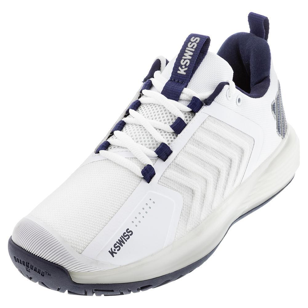 Men's Ultrashot 3 Tennis Shoes - White & Peacoat | Lightweight Performance Court Shoes for Tennis & Pickleball | Perfect for Competitive Play & Casual Wear