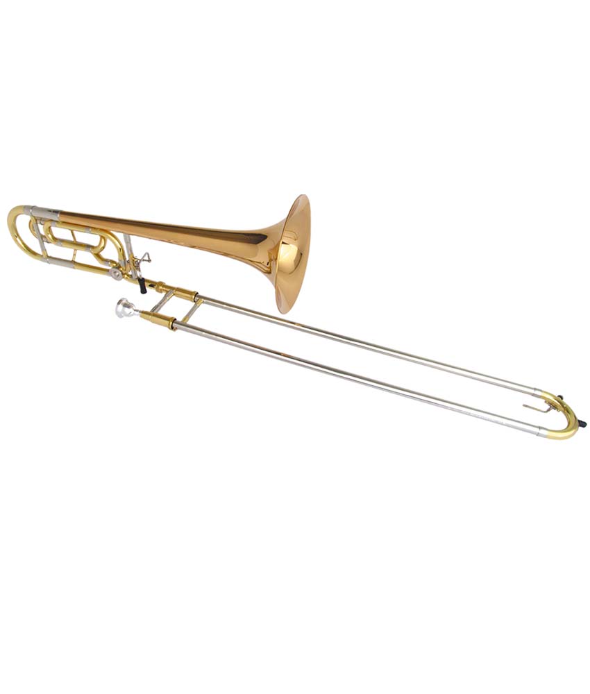 Antigua Winds TB3350LQ Intermediate F Rotor Trombone - Professional Brass Instrument for School Bands & Orchestras, Perfect for Students & Musicians