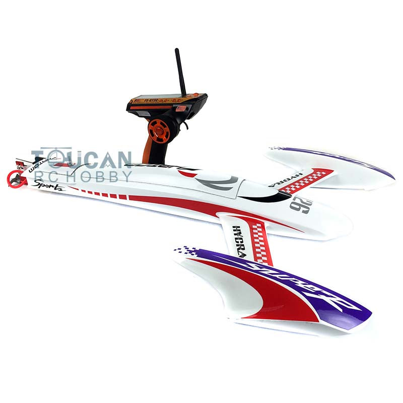 H660 White & Yellow Electric Racing RTR RC Boat - High Speed 100km/h with Kevlar Hull, ESC, Motor, Servo & Battery Controller (660x500x80mm) - Perfect for Lake Racing, Pool Competitions & RC Water Sports