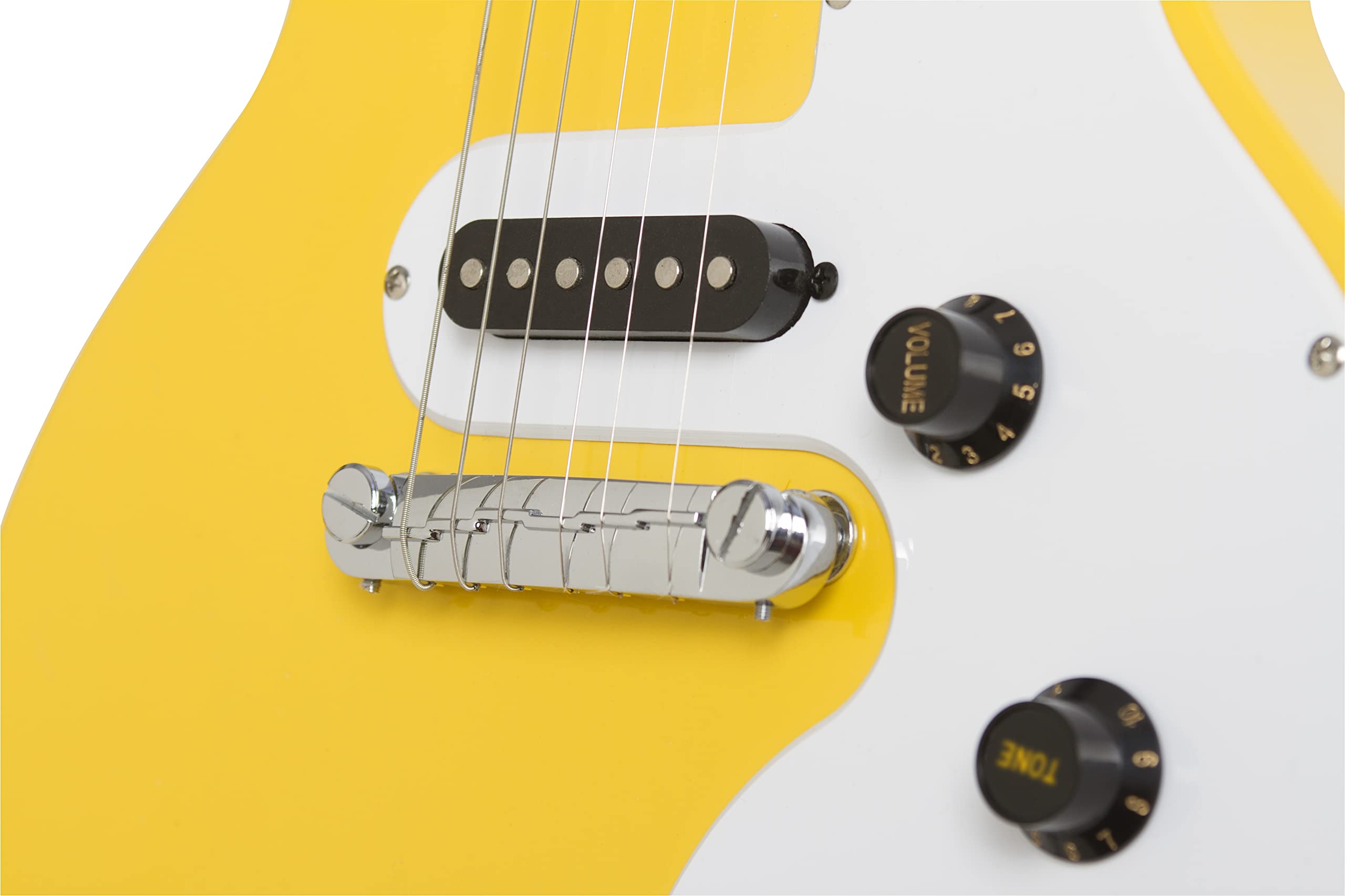 Epiphone Les Paul Melody Maker E1 Electric Guitar - Sunset Yellow Finish | Lightweight Mahogany Body, Single-Coil Pickup | Perfect for Beginners, Practice & Live Performances