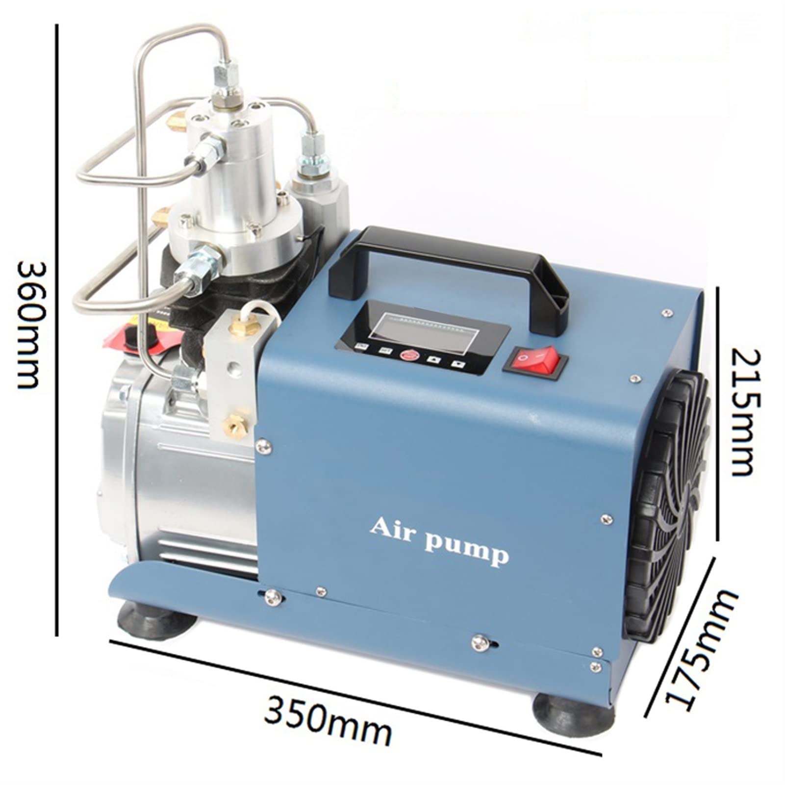 DOLUNTO 110V 300BAR 30MPA 4500PSI High Pressure Electric Air Compressor Pump for Scuba Diving, PCP Rifles & Paintball Tanks - Perfect for Home Use and Outdoor Adventures