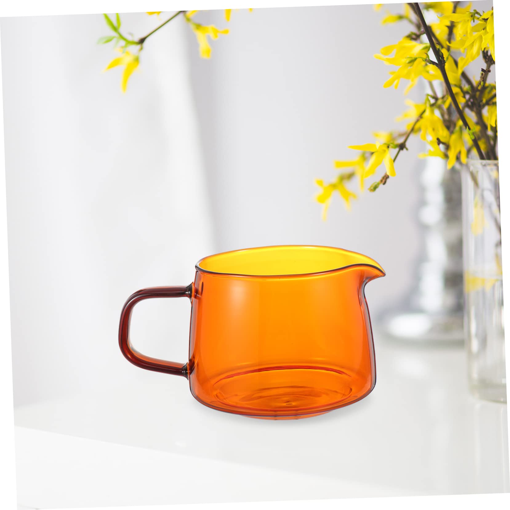 1pc Glass Coffee Set - Gravy Sauce Boat, Coffee Pot, Creamer & Cup - Multi-Functional Glass Tumbler & Small Cream Pitcher for Breakfast, Tea & Dessert Serving