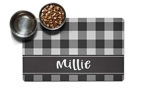 Black/White Gingham w/Label