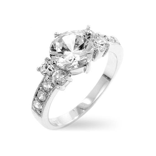 Elegant Simplicity Engagement Ring for Women - 14K Gold Solitaire Diamond Wedding Band - Perfect for Proposals, Anniversaries & Romantic Occasions