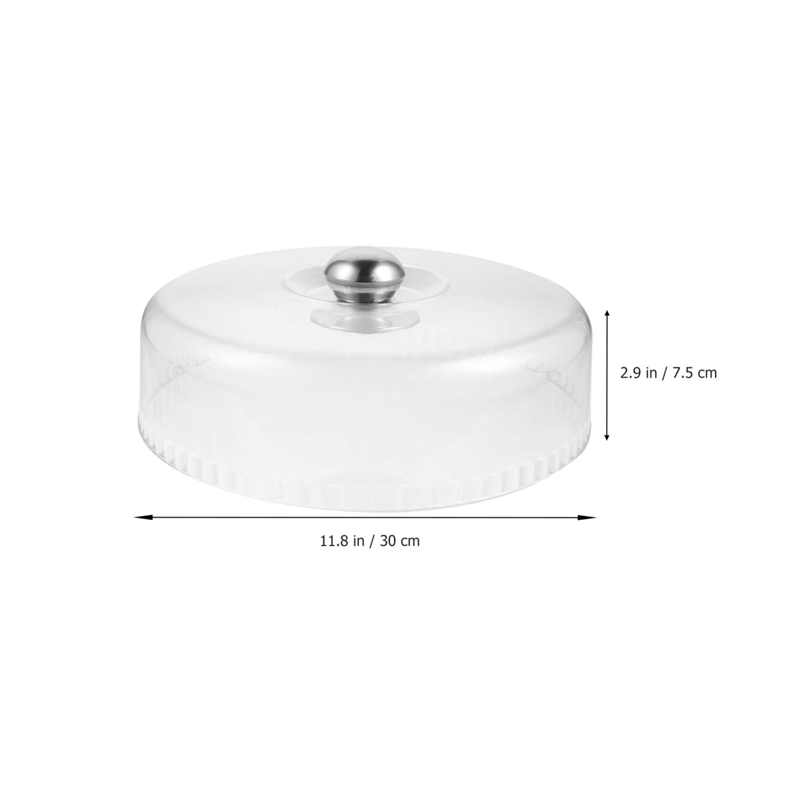 Clear Cake Dome Cover - 12 Inch Transparent Cake Pan Cover for Display, Cheese, Butter & Desserts | Microwave Safe Splatter Cover for Cake Plates & Food Protection | Perfect for Bakeries, Parties & Home Use