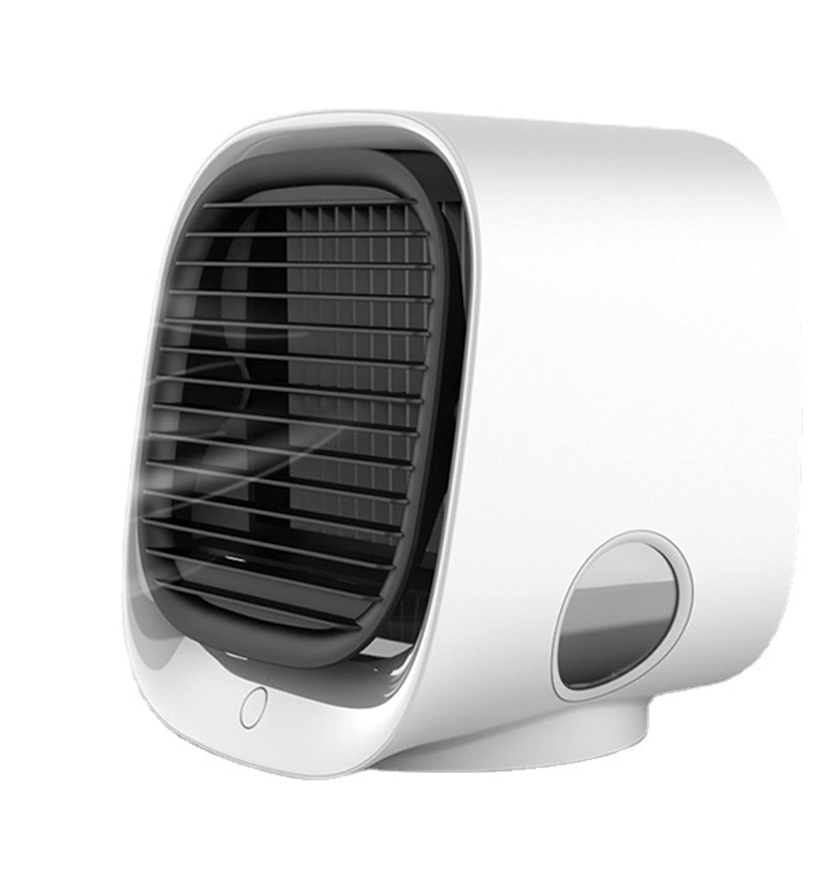 SRHMYJJ 3-in-1 USB Desktop Air Cooler with 300ml Large Water Tank - Portable Mini Air Conditioner Fan & Humidifier - 3 Speed Settings for Office, Dorm, Camping & Home Use - Perfect for Personal Cooling and Air Circulation
