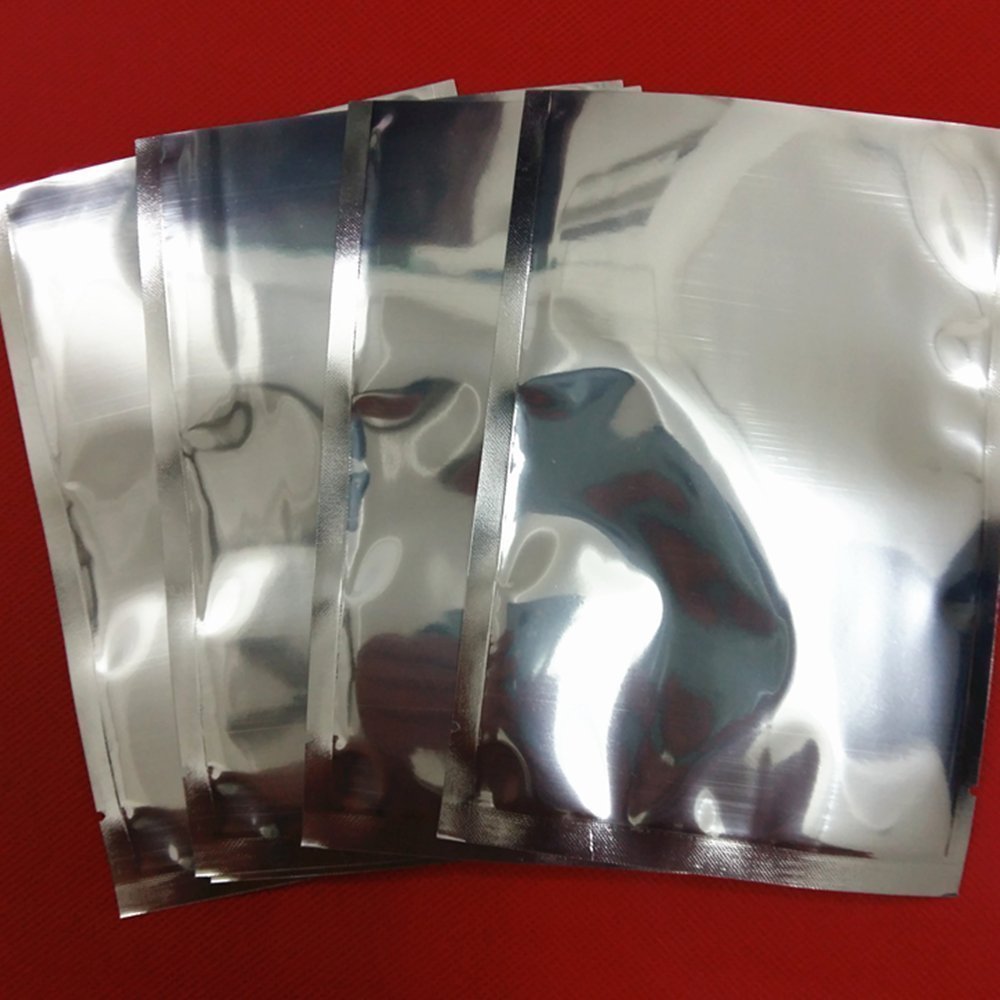 500 Pack Silver Foil Pouch Bags 2.75x3.9 Inches (2.3x3.5 Inch Inner Size) - Heat Sealable Vacuum Food Storage Bags for Coffee, Tea, Spices & Bulk Snacks - Perfect for Home Kitchen, Meal Prep & Commercial Use