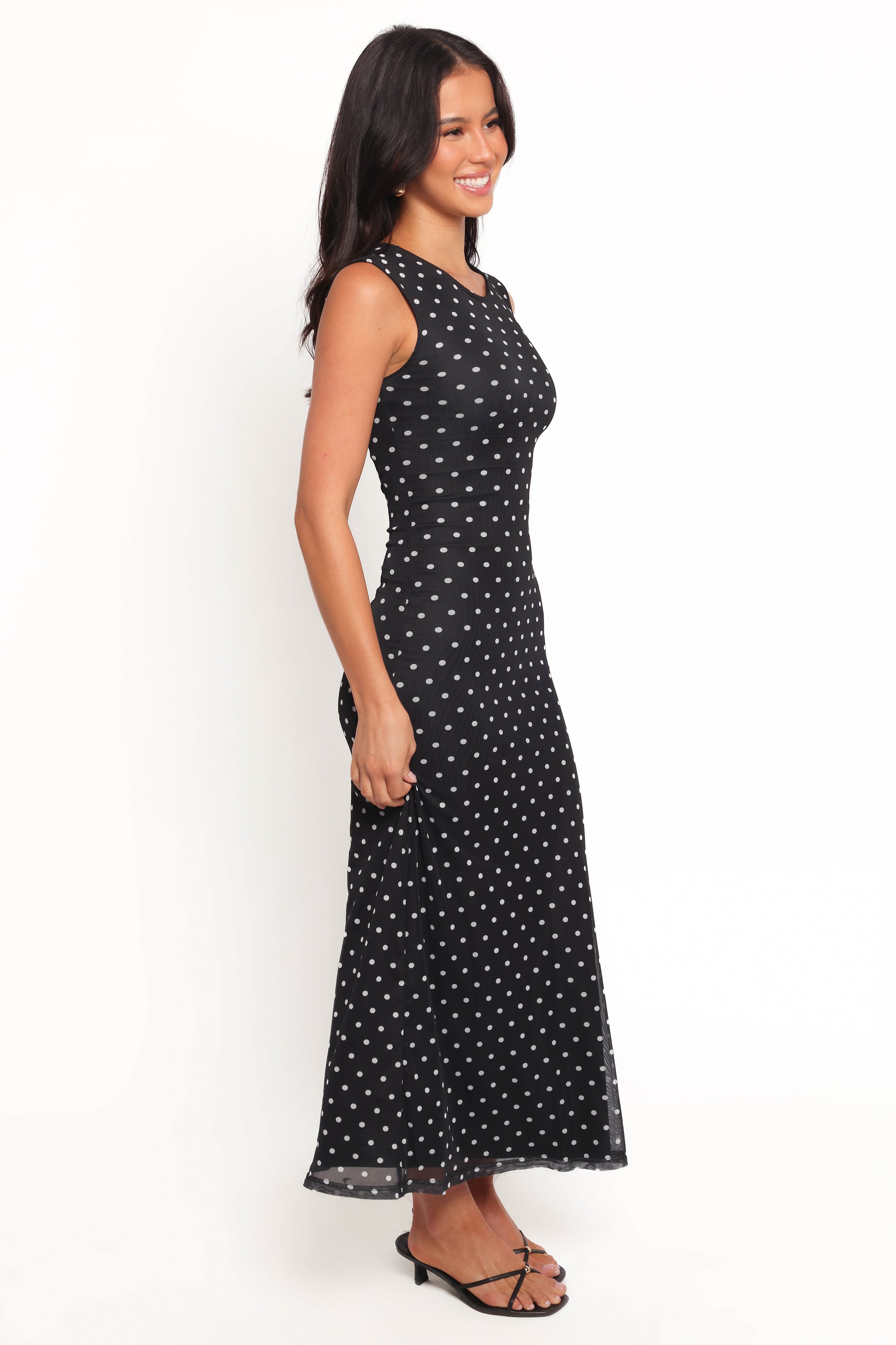 Drea Maxi Dress - Black Polka Dot Summer Dress for Women | Flowy Boho Chic Long Dress | Perfect for Beach, Vacation & Casual Outings