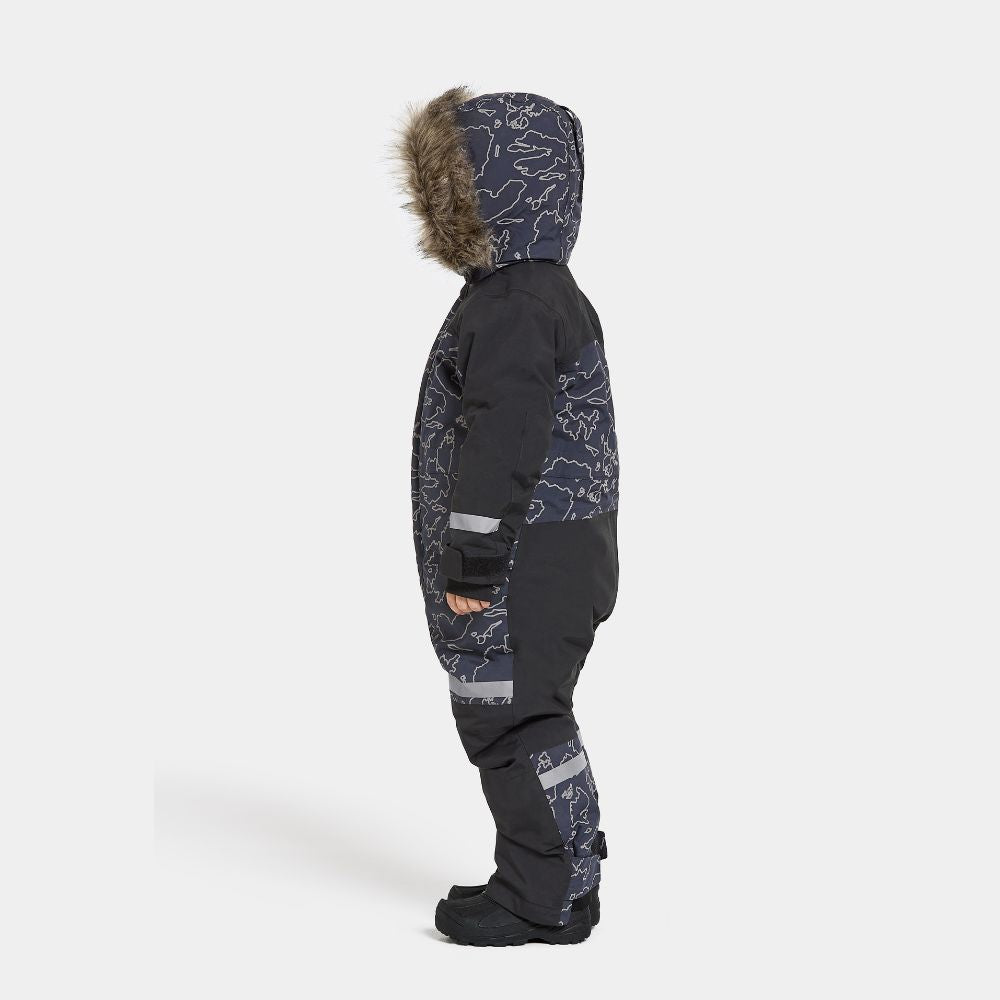 Didriksons Bjarven Special Edition Kids Snowsuit - Waterproof Winter Jacket & Pants Set with Reflective Details (Grundsun Navy) - Perfect for Skiing, Snowboarding & Outdoor Winter Activities