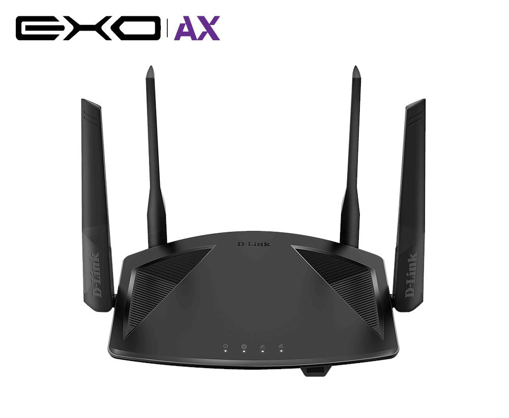 D-Link DIR-X1860 EXO AX1800 Wi-Fi 6 Router - High-Speed Dual-Band Wireless Internet for Gaming & Streaming (Pre-Order) - Perfect for Home Office & Smart Devices