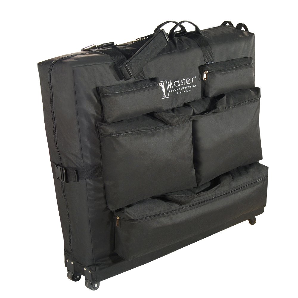 Universal Wheeled Massage Table Carry Case - Durable Black Storage Bag for Portable Massage Tables | Perfect for Therapists, Spas & Home Use