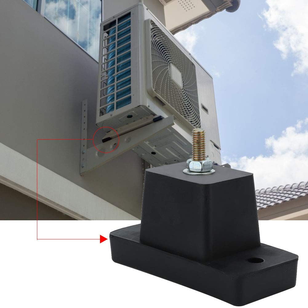 LZKW 4Pcs Air Conditioner Shock Absorber Pads - Vibration Dampening Pads for Outdoor AC Unit Bracket - Reduce Noise & Protect HVAC System (Ideal for Home, Office & Commercial AC Units)
