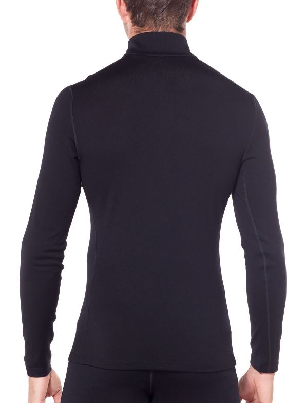 Icebreaker 260 Tech LS Half Zip Men's Merino Wool Base Layer - Warm & Breathable for Hiking, Skiing & Outdoor Activities