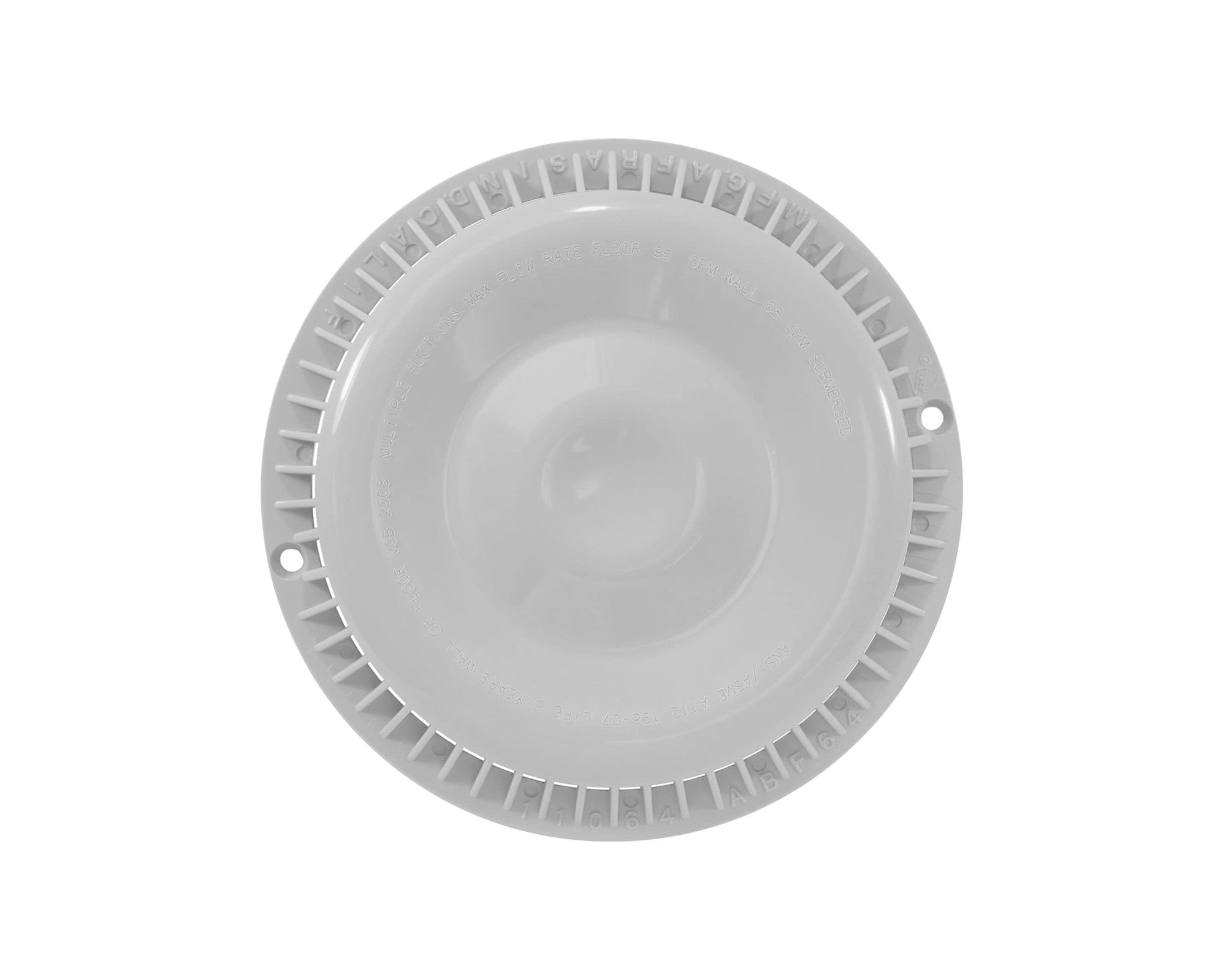 Afras Anti Vortex ABS Drain Cover 7.375 Inch - Heavy Duty Bathroom & Shower Drain Grate for Home & Commercial Use