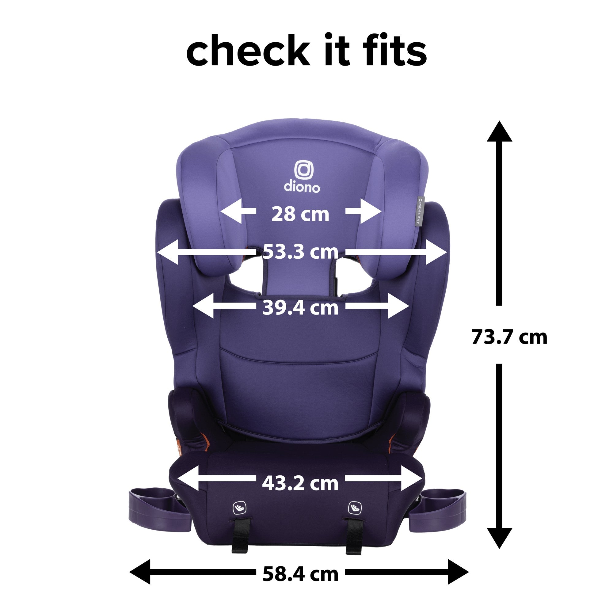 Diono XL 2-in-1 Booster Car Seat for Kids - Safe & Comfortable Convertible Car Seat for Toddlers to Big Kids (5-120 lbs) - Perfect for Travel, School Runs & Family Road Trips
