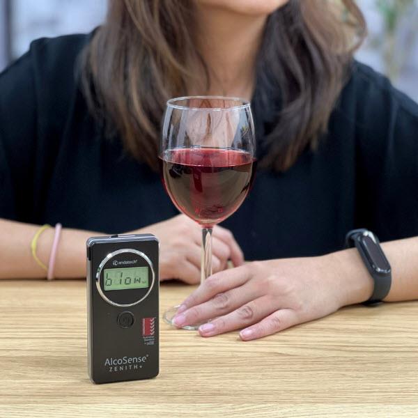 Andatech Alcosense Zenith+ Personal Breathalyser - Professional Alcohol Breath Tester for Accurate BAC Measurement | Perfect for Drivers, Workplace Safety & Personal Use