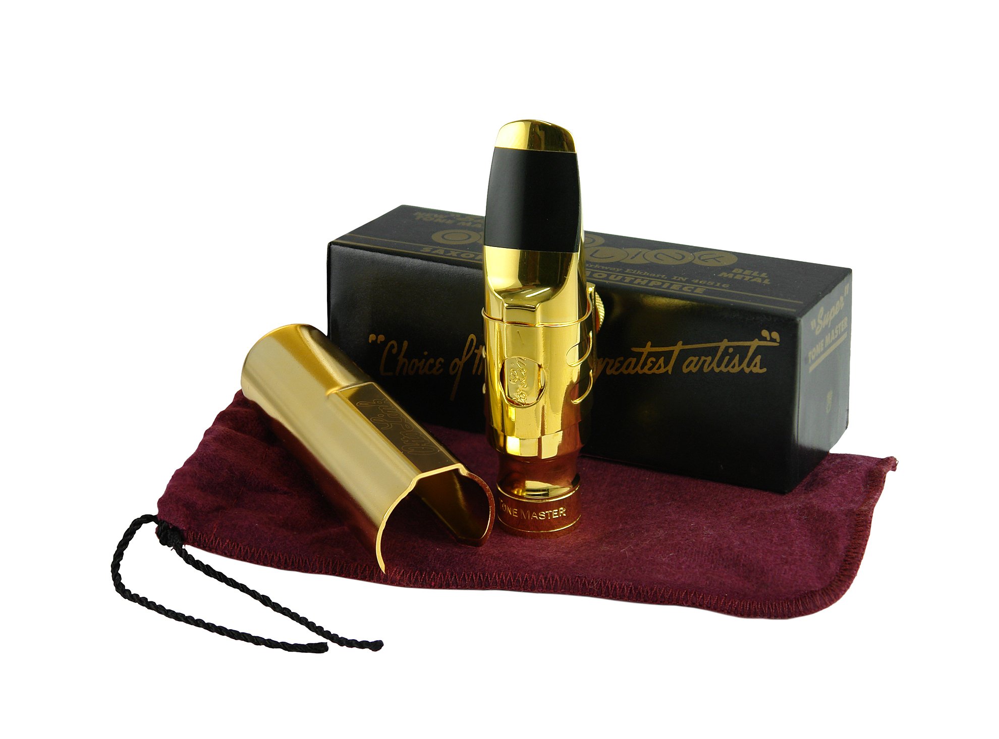 Otto Link OLMT V 6 STAR Accordion Accessory (OLMV40461) - Premium Brass Saxophone Mouthpiece for Jazz & Classical Musicians - Perfect for Live Performances, Studio Recording & Music Practice