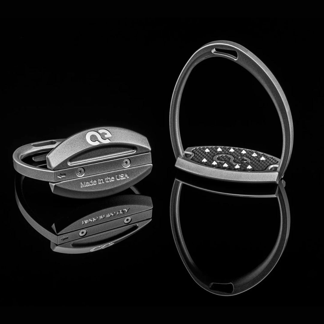 Equus Elite English Stirrups for Equestrian Riding - Premium Stainless Steel Horse Riding Stirrups for Jumping, Dressage & Trail Riding - Perfect for English Saddles & Professional Riders