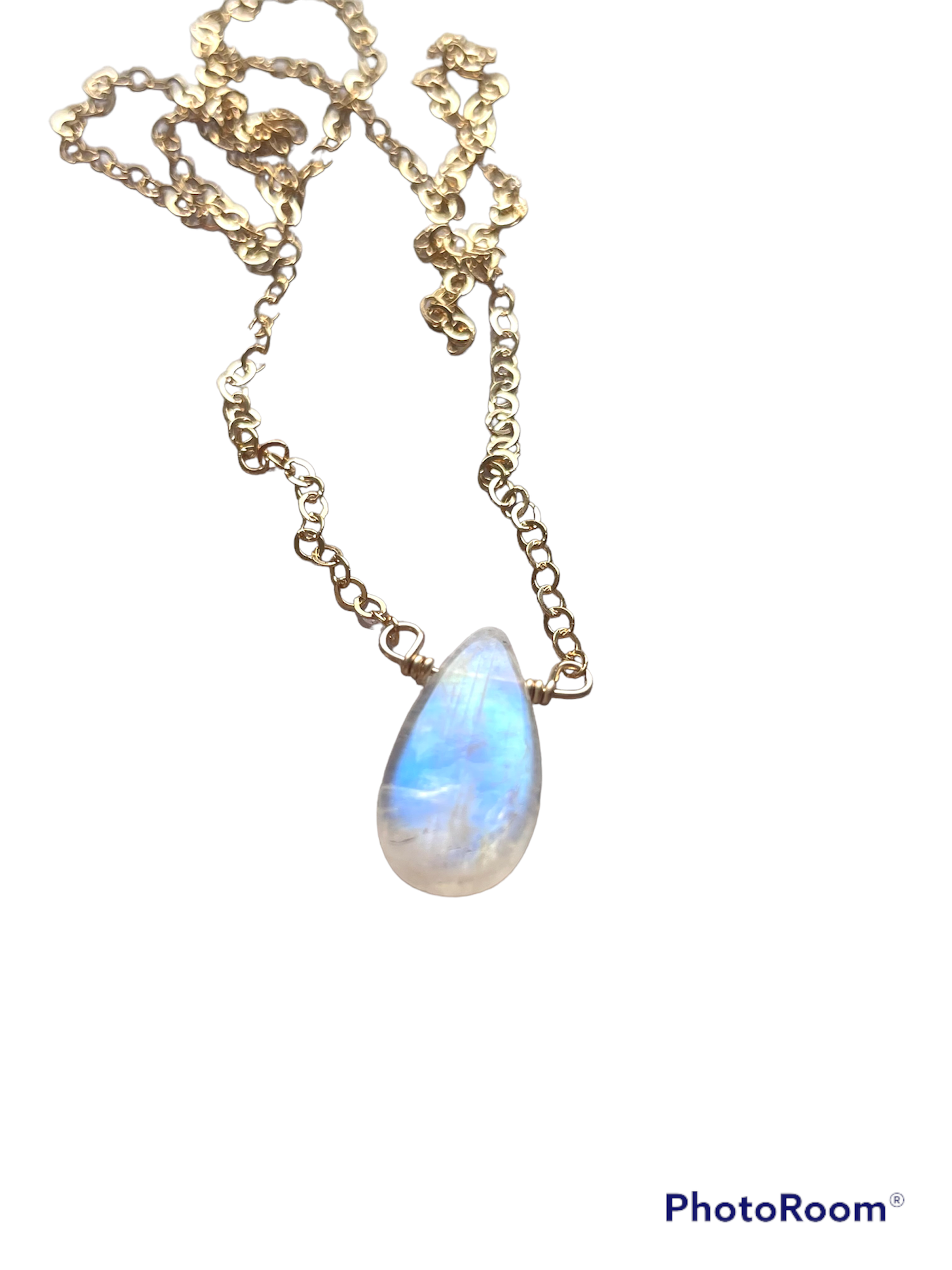 Tiny Rainbow Moonstone Pendant Necklace - Sterling Silver or Gold Filled - Elegant Boho Jewelry for Women, Perfect for Everyday Wear & Special Occasions