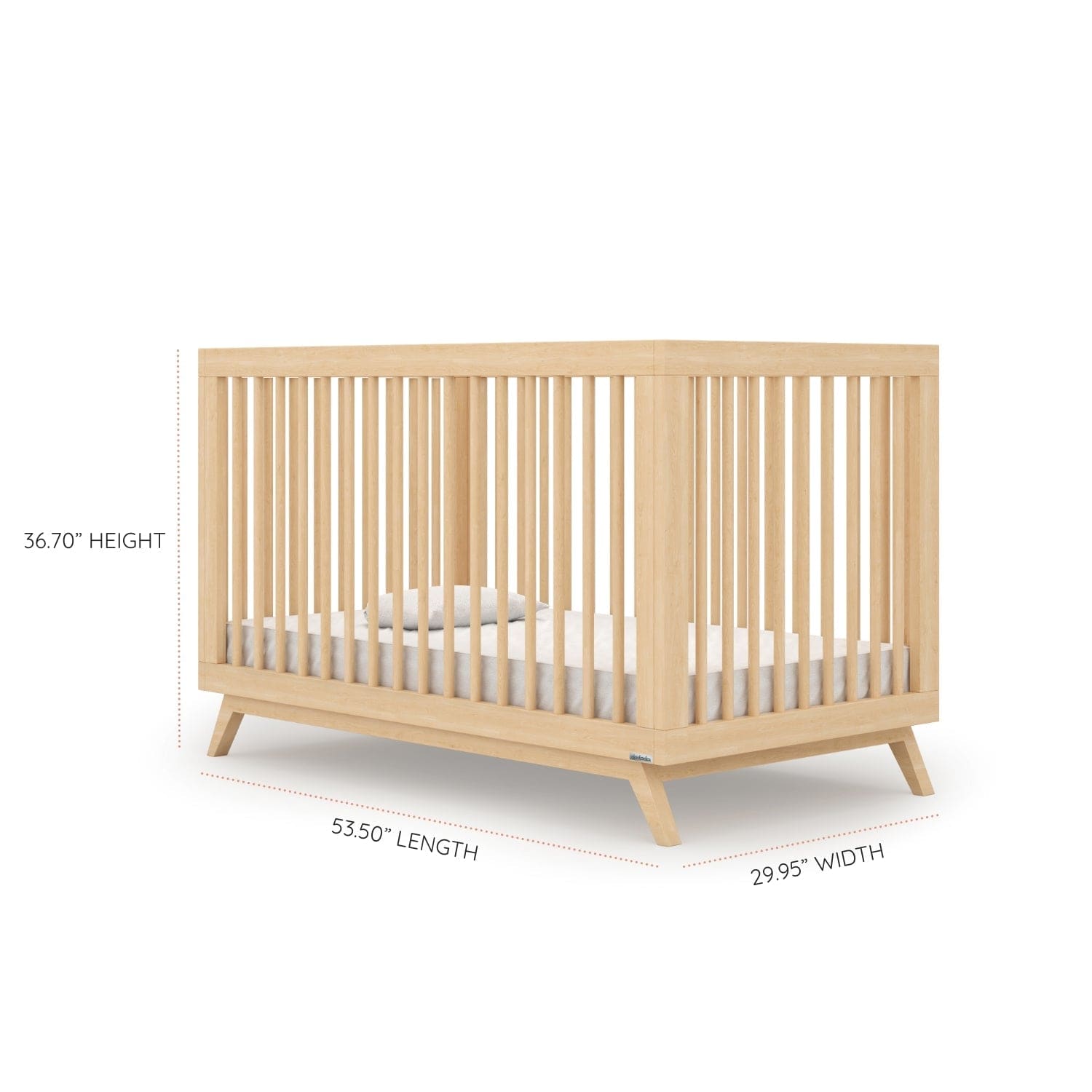 Soho 3-in-1 Convertible Baby Crib - Toddler Bed & Daybed - Nursery Furniture for Boys & Girls - Perfect for Small Spaces & Modern Nurseries