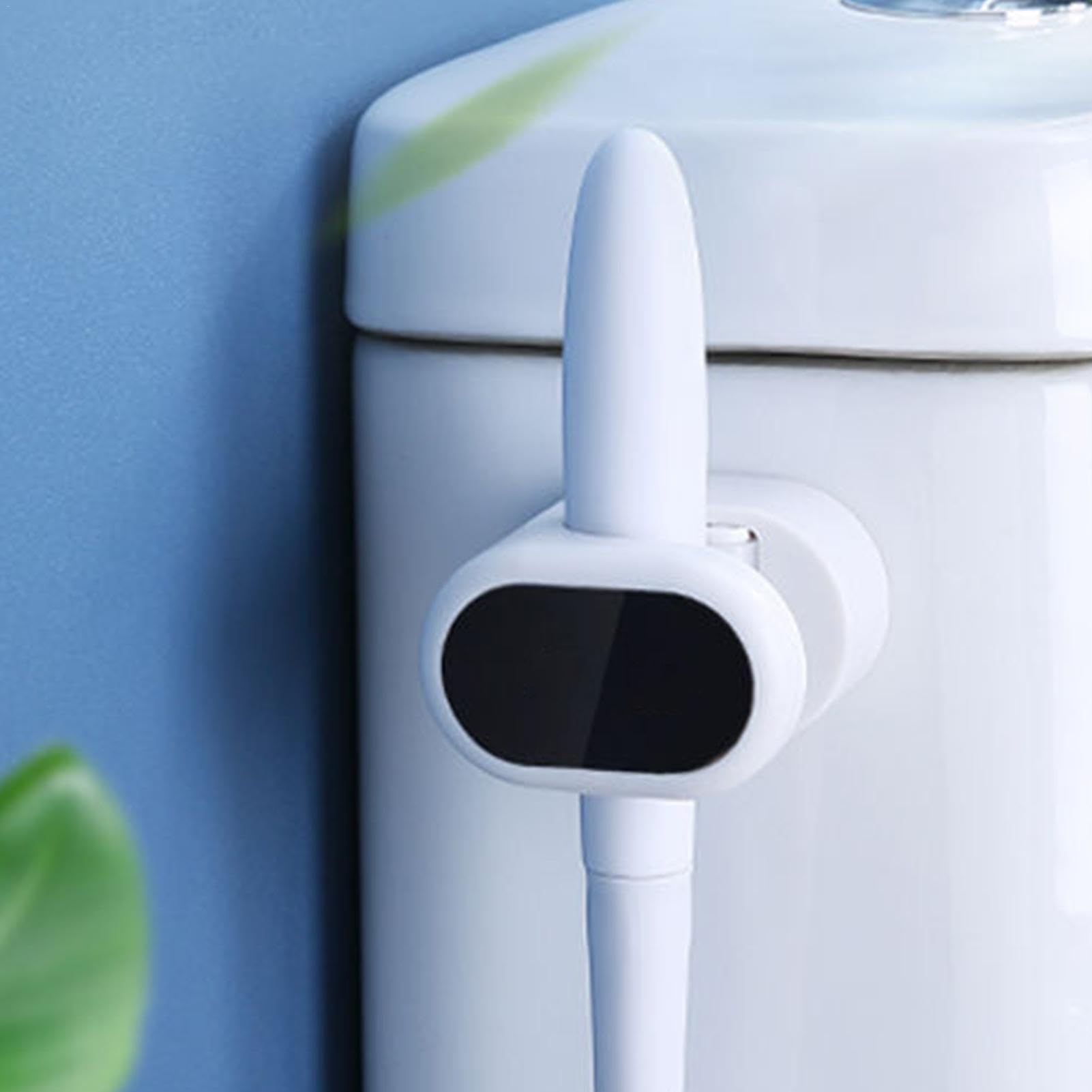 Wall Mount Mop and Broom Holder with Strong Adhesive - Space Saving Utility Hook Rack for Kitchen, Bathroom & Garage - Organize Cleaning Tools, Gardening Equipment & Household Supplies - Perfect for Small Spaces & Clutter-Free Homes