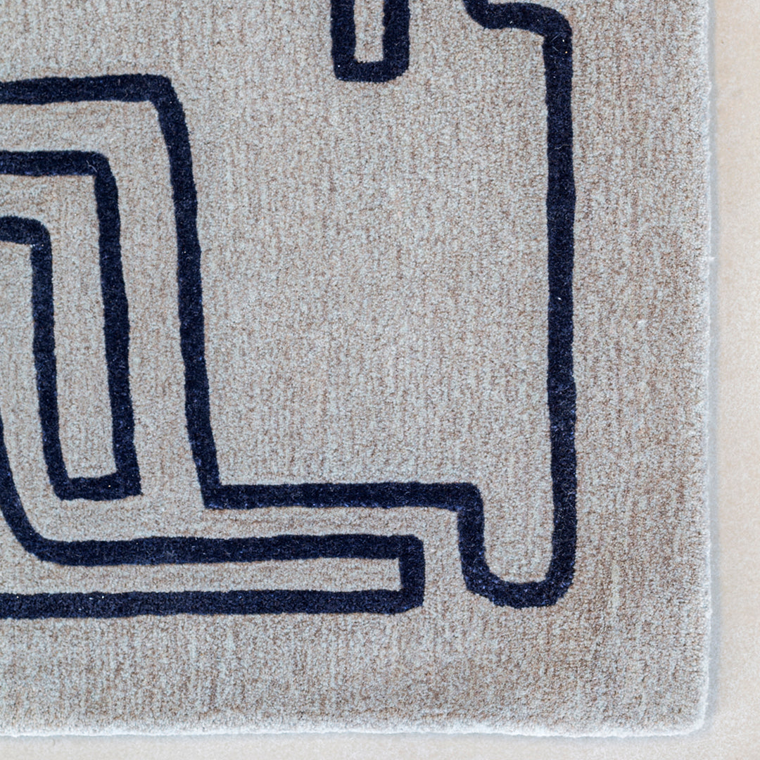 Fragment Structures Rug - Modern Geometric Design Handwoven Area Rug for Living Room, Bedroom, Office - Soft & Durable Home Decor Carpet for Indoor Use