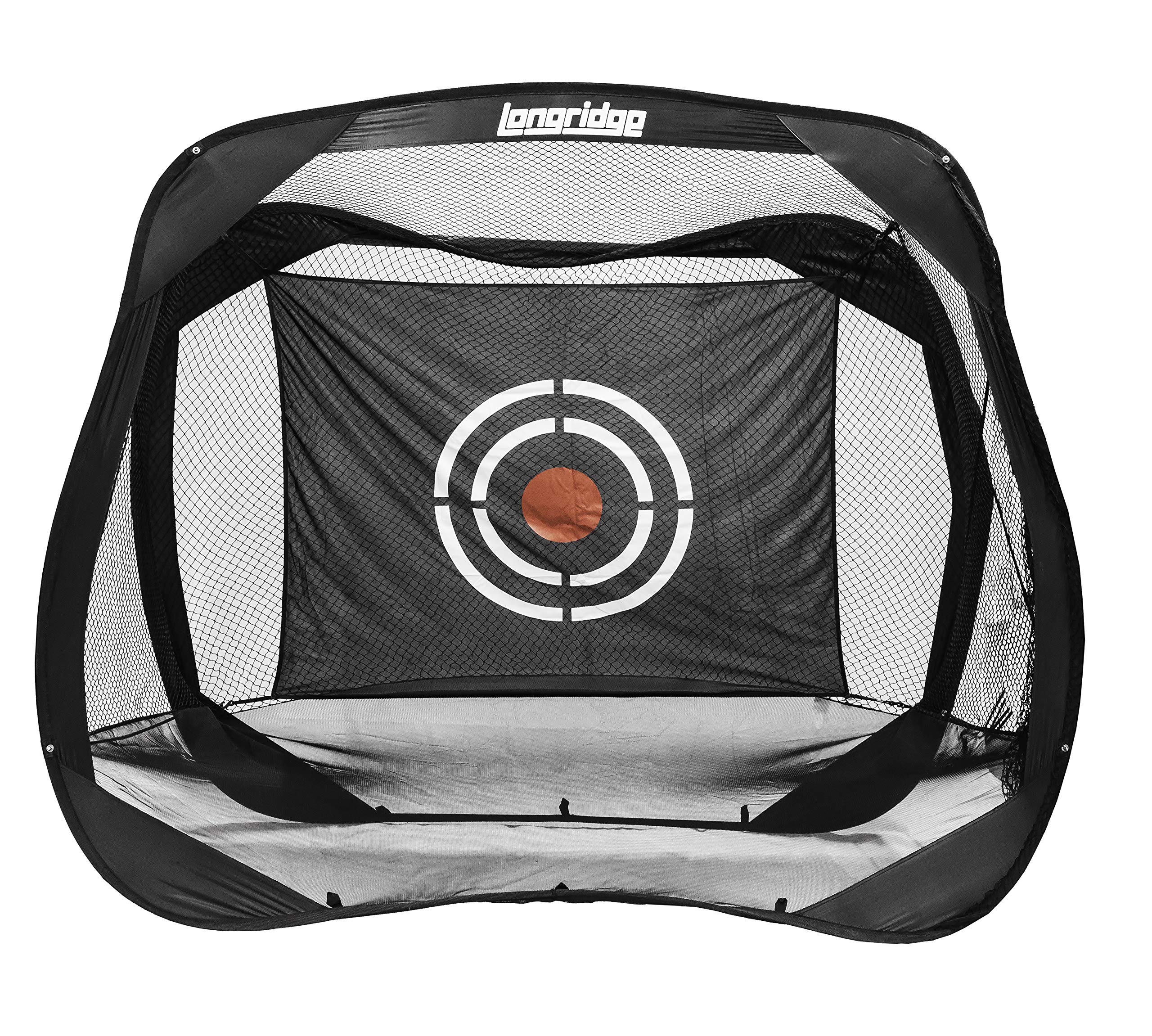 LONGRIDGE Unisex QUAD DRIVING NET - Black One Size Golf Training Aid | Perfect for Driving Range Practice & Backyard Golf Drills